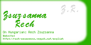 zsuzsanna rech business card